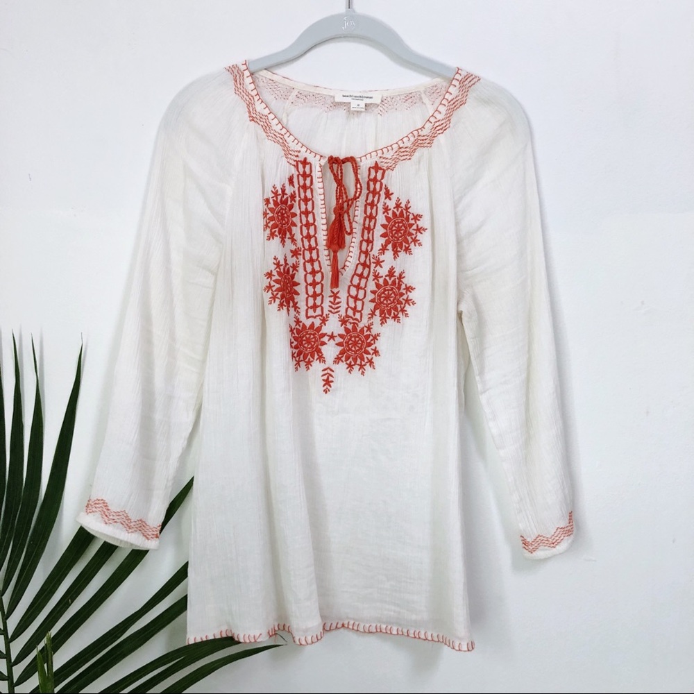 Beach Lunch Lounge | Boho Embroidered Tunic S - Picture 2 of 6